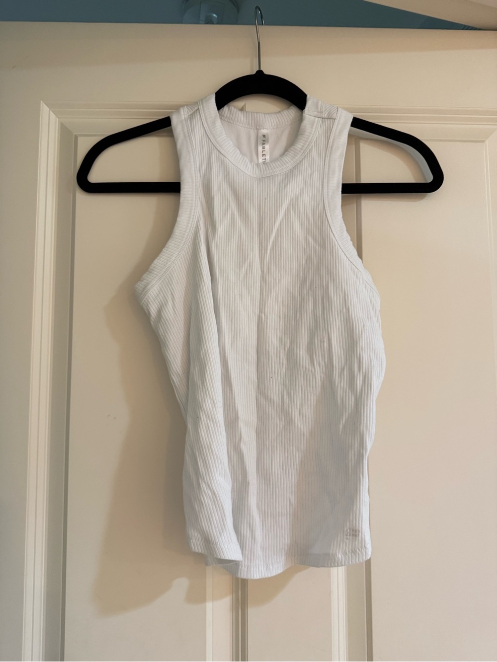 Ribbed White Tank Top - Women